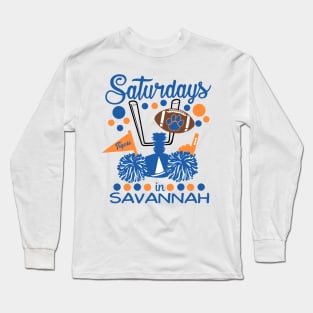 Saturdays in Savannah - Savannah State Tigers Long Sleeve T-Shirt